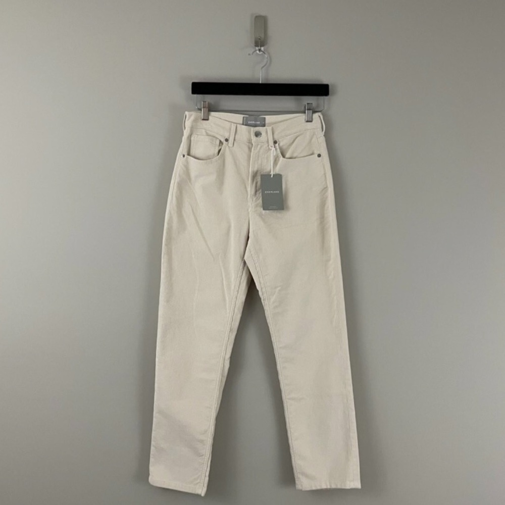Everlane Cream Corduroy Pants